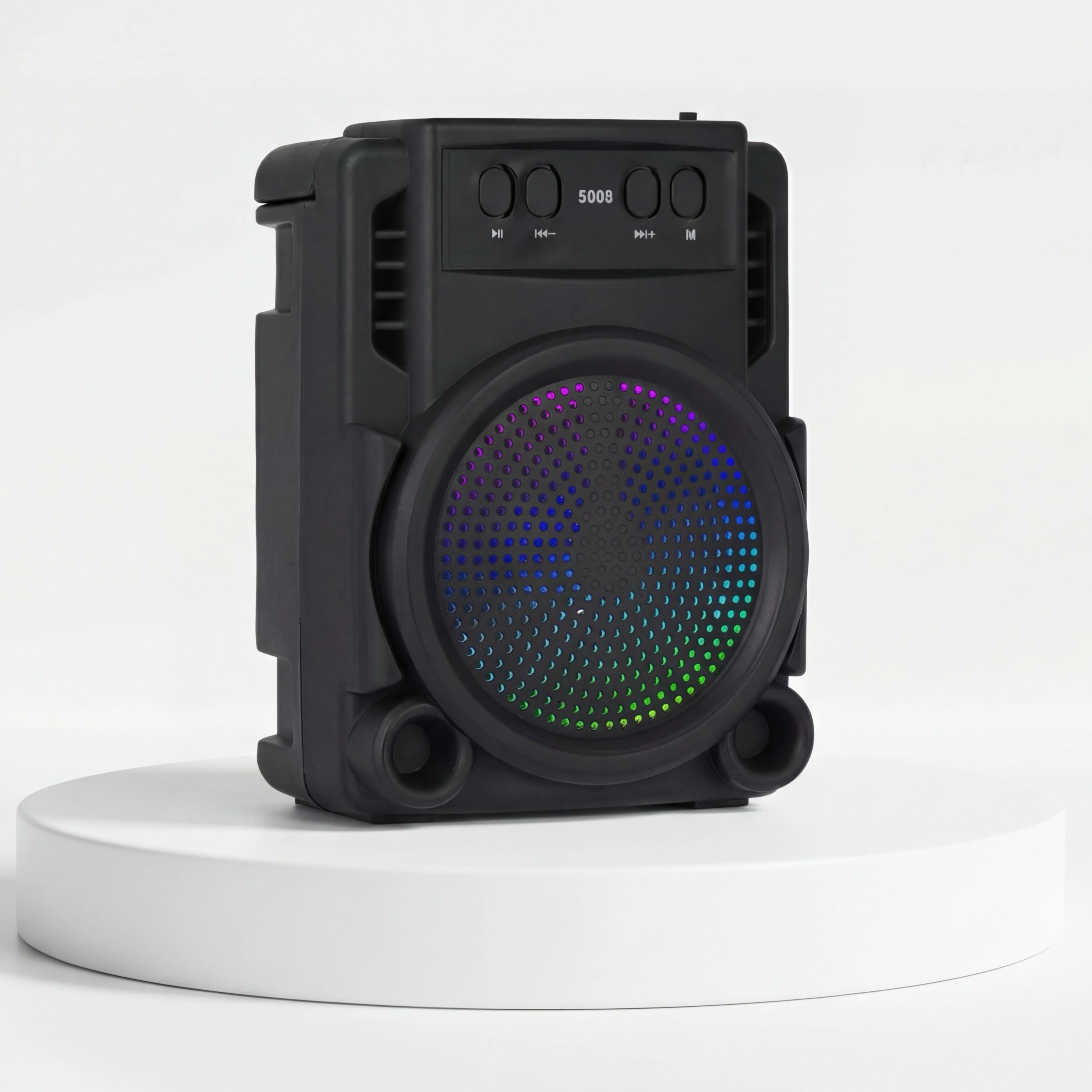 

Портативная Bluetooth-колонка 10 Вт с RGB-подсветкой, функцией караоке, TWS-стерео, FM-радио для вечеринок на открытом воздухе и кемпинга