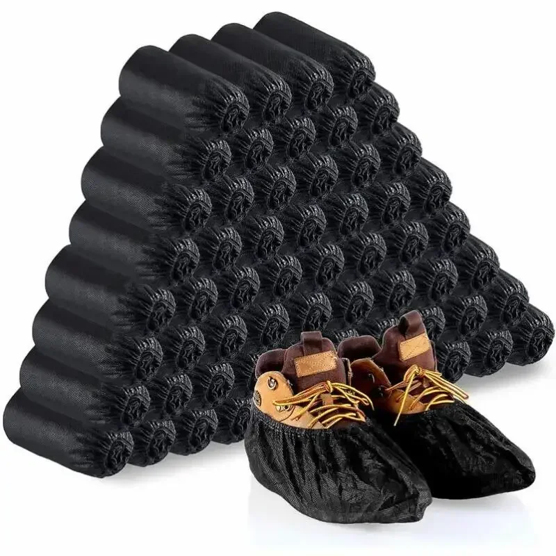 New 10-100pcs Disposable Boot Shoe Covers Foot Booties Shoe Coverings Non Slip Shoe and Boot Covers for Indoor Home Workplace