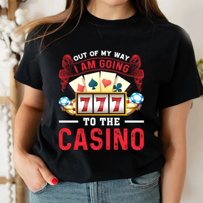 Funny Casino Shirt Las Vegas Gambling Bachelor Party Funny T Shirts Casino Shirt for Women Casino Tshirt Bachelorette Tops Tees