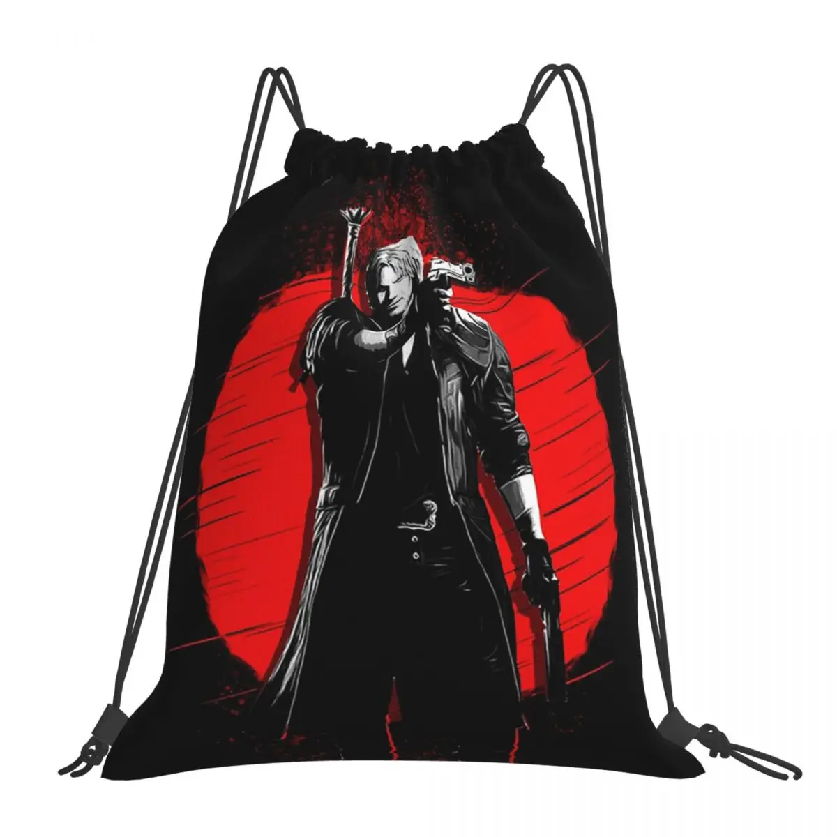 

Рюкзаки Dante - Devil May Cry, портативные сумки на шнурке, сумка на шнурке с карманами для мелочей, сумка для книг для мужчин, женщин, студентов