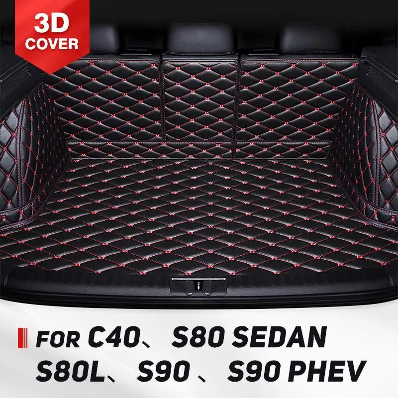 

For Volvo C40、S80 Sedan、S80L、S90 、S90 PHEV Auto Full Coverage Trunk Mat Car Cargo Liner Interior Accessories