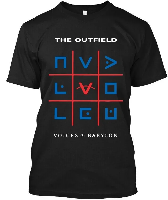 Camiseta gráfica en inglés de The Outfield Voices of Babylon, nueva y popular, edición limitada