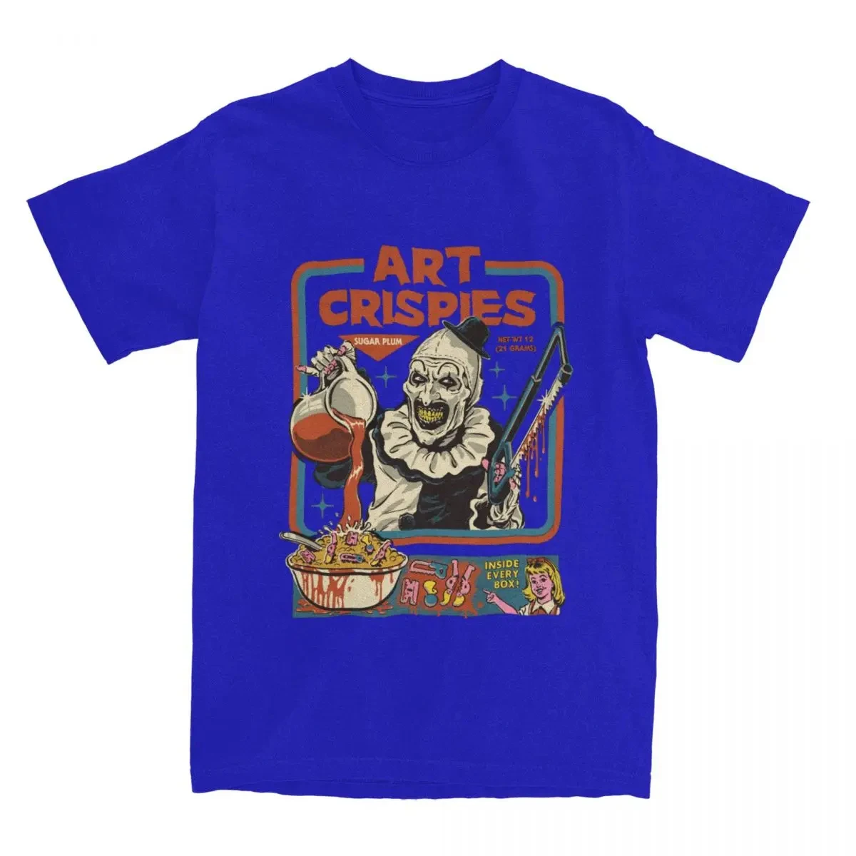 Art Crispies Terrifier payaso camisa ropa hombres mujeres puro algodón moda Retro Horror camiseta ropa impresión gráfica 71724