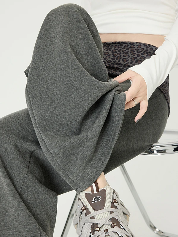 Damen Hose mit weitem Bein, Herbst und Winter, neue Sle Spor Yoga-Hose, Leopardenmuster, Patchwork, gerade, schmale Version, Lulu