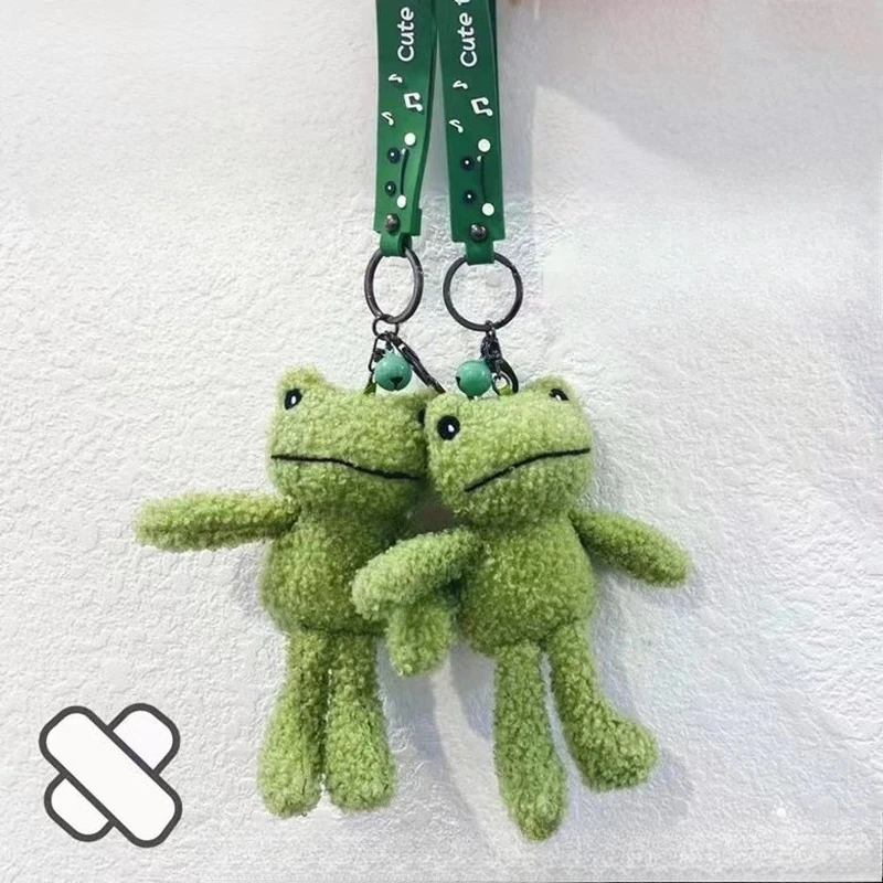 Plush Toy Keychain Cute Cartoon Animal Backpack Keychain Coin Bag Frog Accessories Gift Kawaii  Accessories