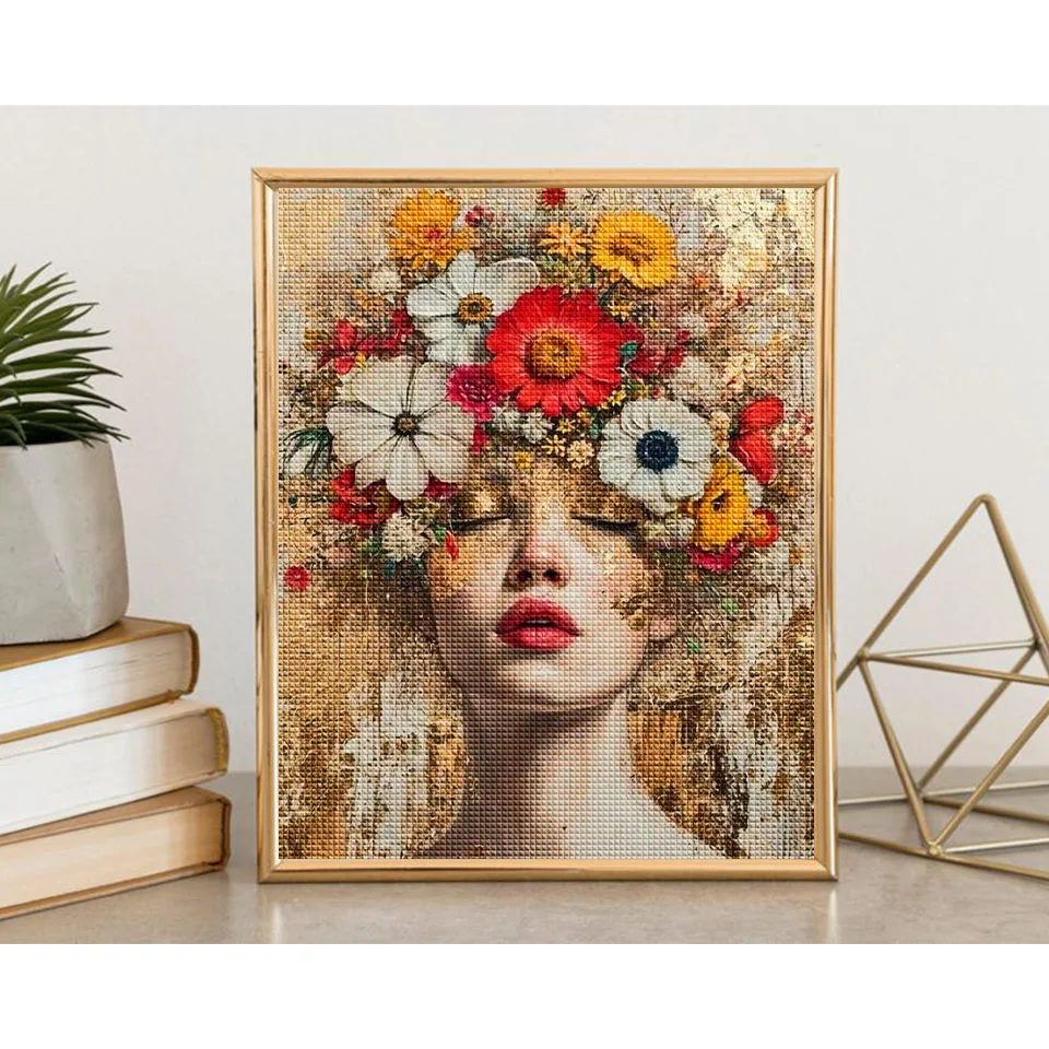 

5D Diamond Embroidery DIY Watercolor Female Portrait Diamond Painting Art Square Round Rhinestone Mosaic Cross Stitch Home Decor