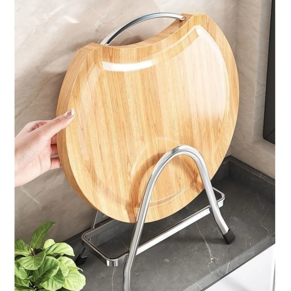 Countertop Cutting Board Stand 304 Stainless Steel 16.5 x 10 x 14.5 cm Wide Spacing for Ventilation and Drainage