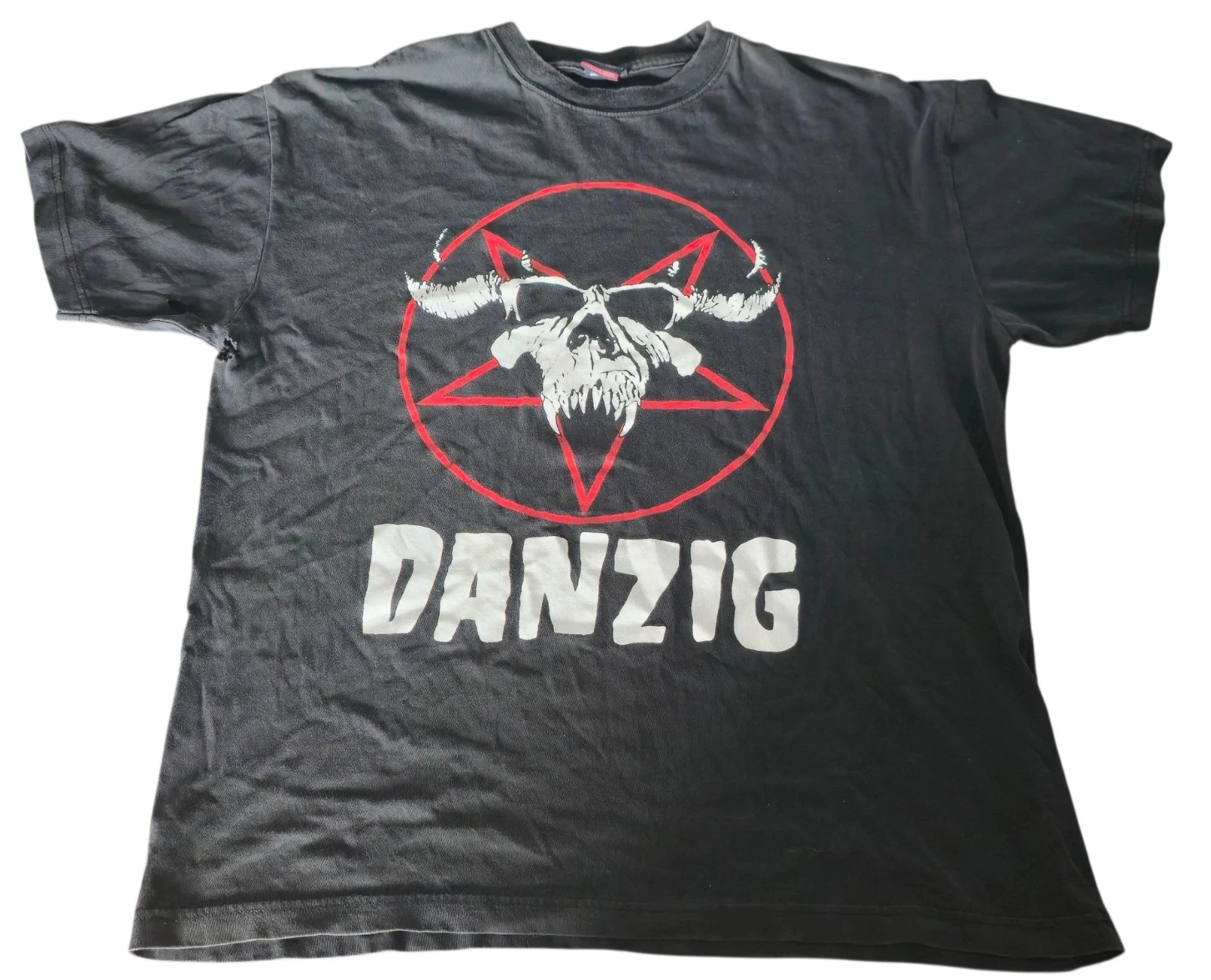 

Danzig Demon Skull Shirt Men's American Band Singer T-shirt Men Fashion Street Hip-hop Rock Short-sleeved Women Cotton Top