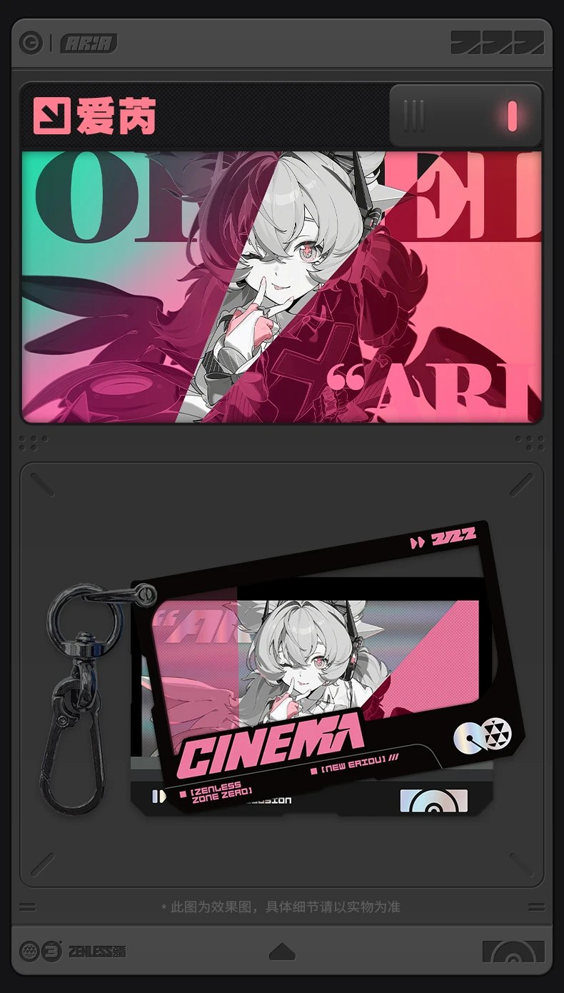 [Original] Offizielles Spiel Zenless Zone Zero ZZZ Aria Nangong Yu Q.Ver Co's'play Square Acryl-Anhänger Anime Schlüsselanhänger Zubehör – Detail 5