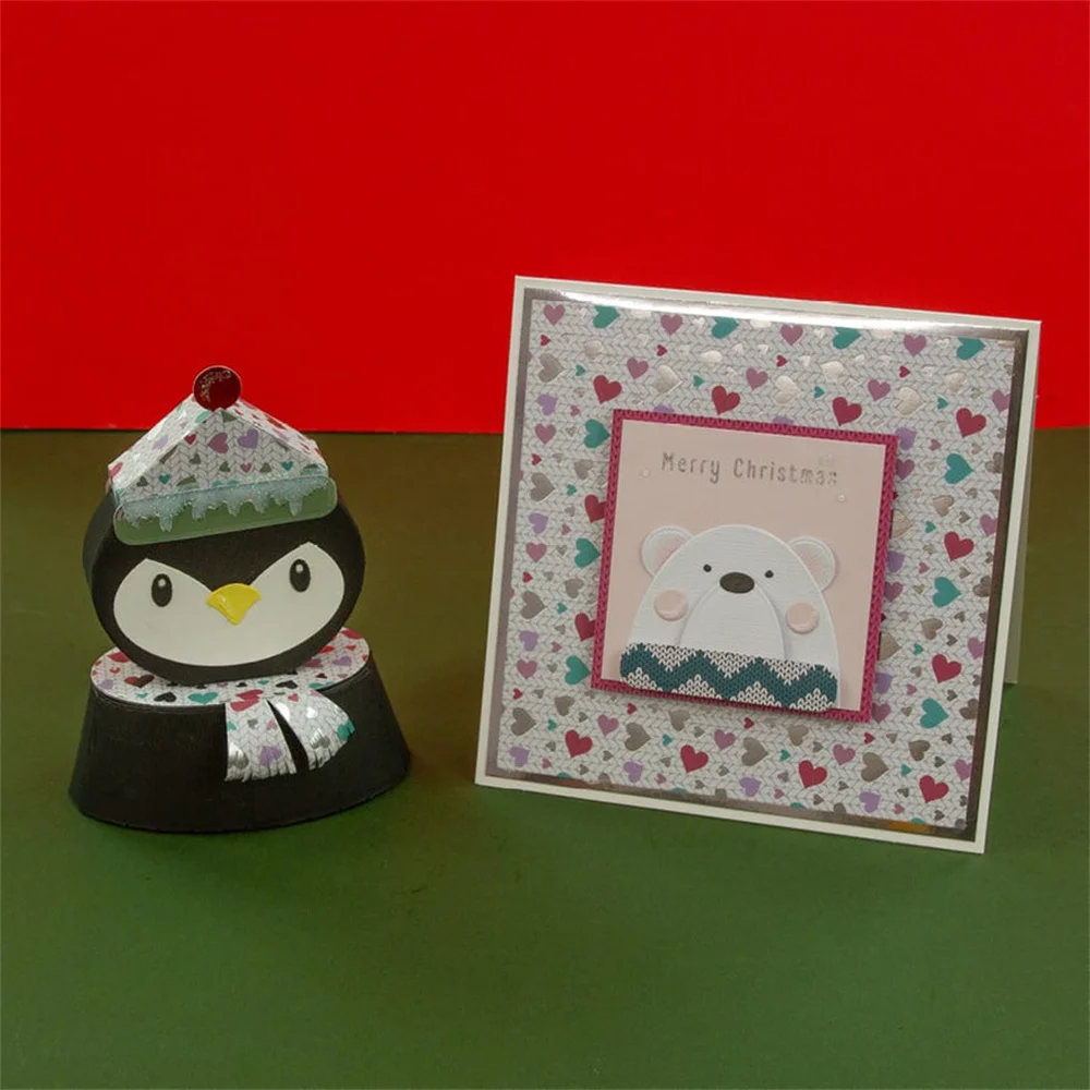 New Christmas North Pole Pals Box Metal Cutting Dies Cut Die Mold Craft Decoration Embossing Template DIY Greeting Card Handmade