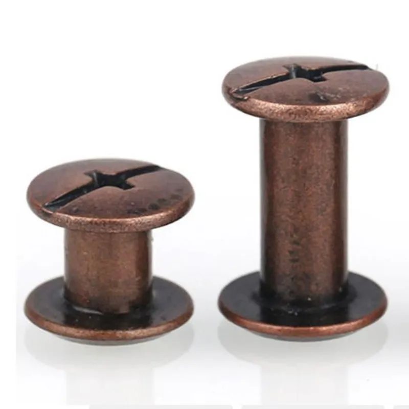 10/20 Sets Metall-Chicago-Schrauben, Durchmesser 5mm, Länge 4mm bis 60mm, Nägel, Nieten, Drucknieten für Fotoalben, Buchbindern, Buchschrauben – Detail 6