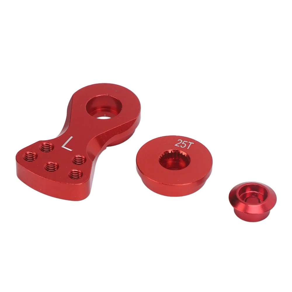 25T Servo Saver Arm 5 Holes Aluminum Alloy Servo Saver Horn Arm With Screws Washers Nut Adjustable Servo Horn Saver Arm