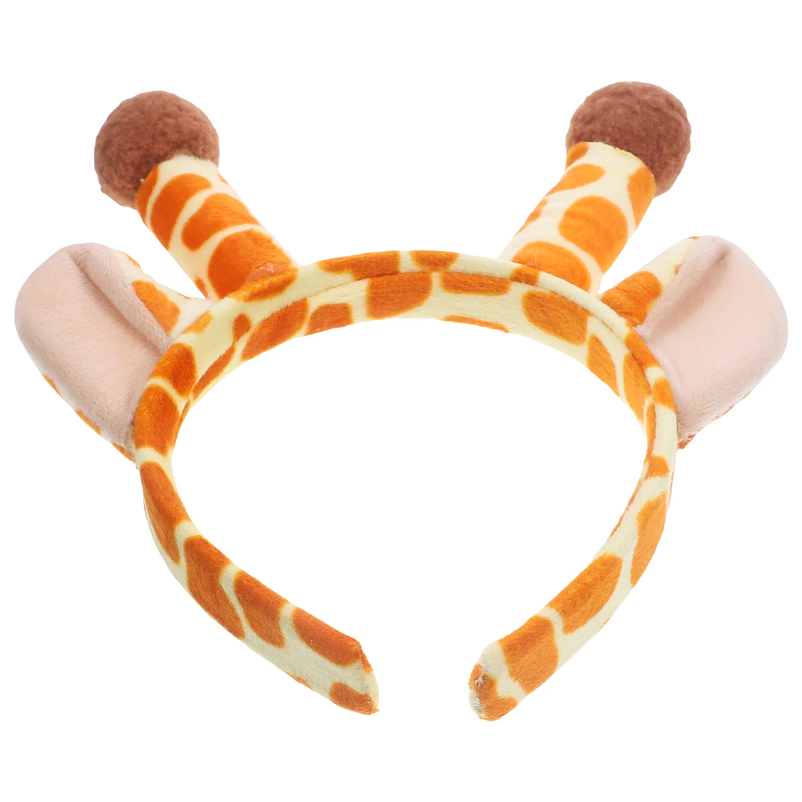 Antler Headband Giraffe Headpiece Cow Horns Reindeer Party Supplies Plush Ears Cosplay for Cute Rabbit Women's