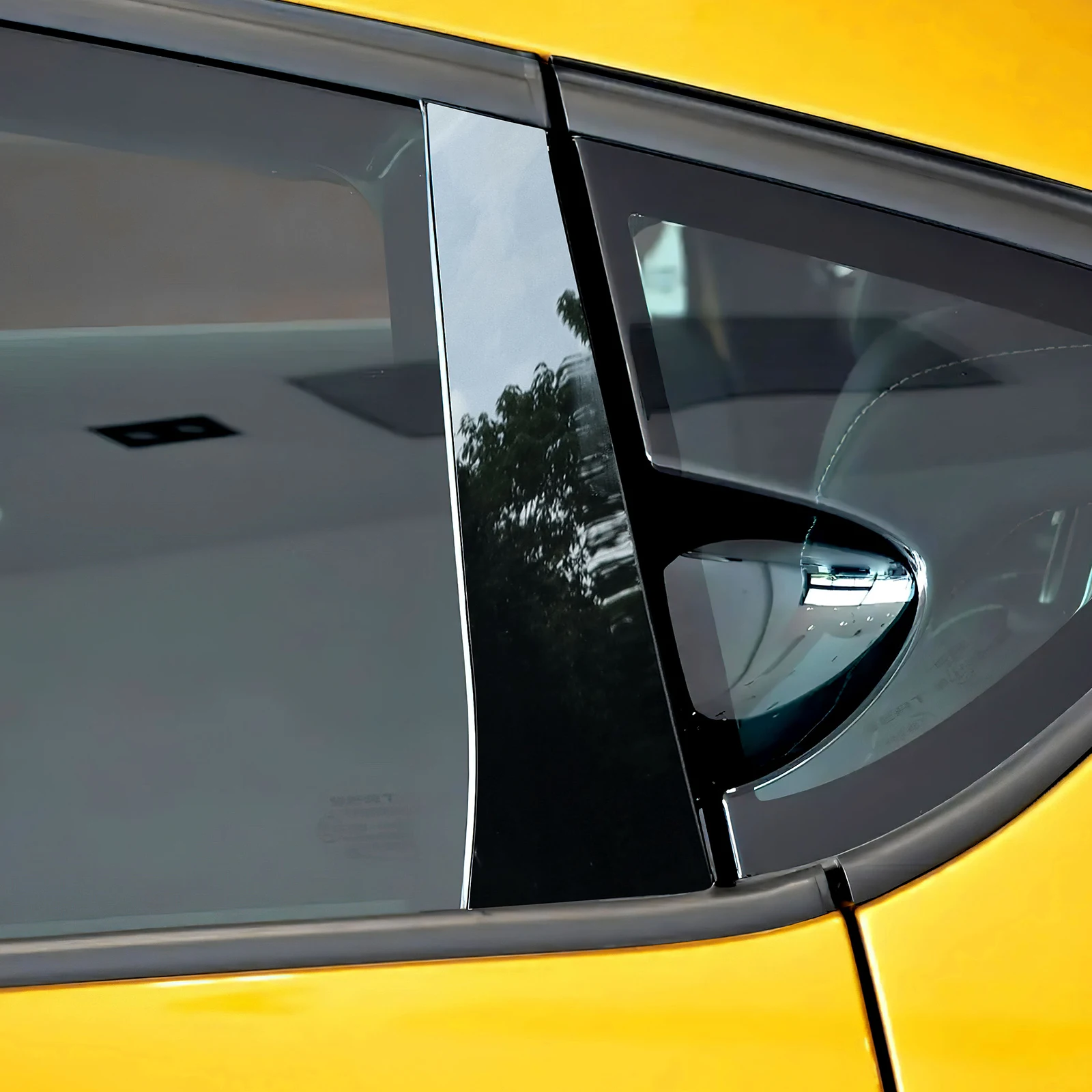Car B Pillars Sticker Carbon Fiber Pattern Glossy Black Protect Trim For Seat Leon Altea 2005 2006 2007 2008 2009 2010 2011 2012