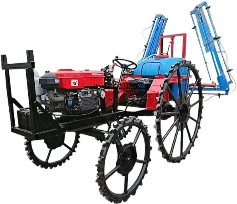 Agricultural 4-Wheel Self Propelled Pump Field Farmland Garden Corn Pesticide Power Hydraulic Plant Boom Sprayer Farm Spraying