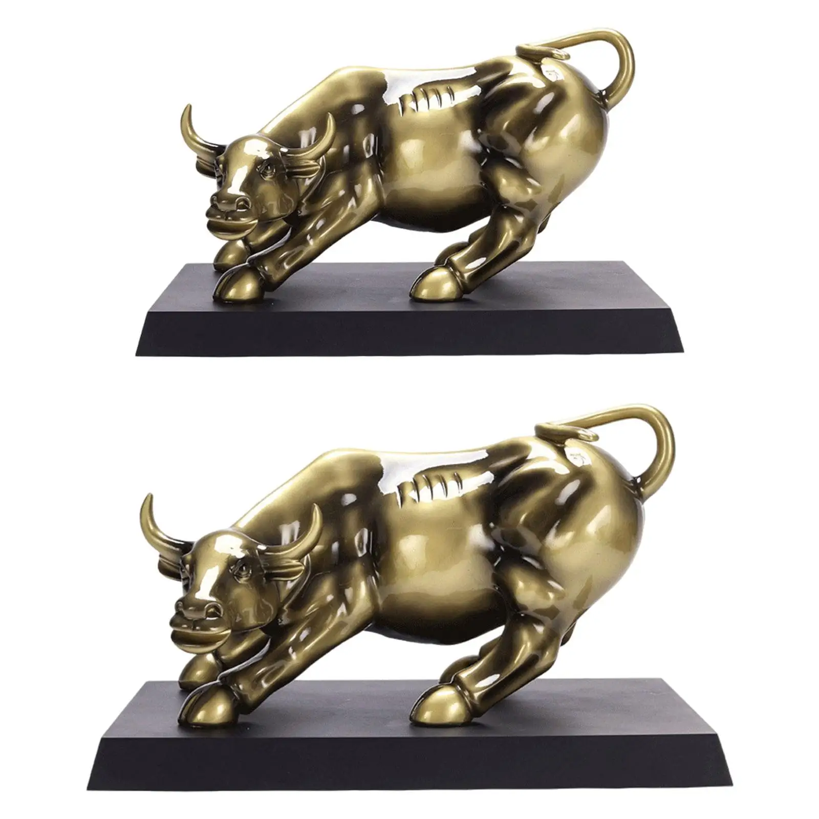 

Bull Sculpture Decor Modern Delicate Collectible Decorative Ornament for Home Decor Birthday Living Room Shop Decor Shelves