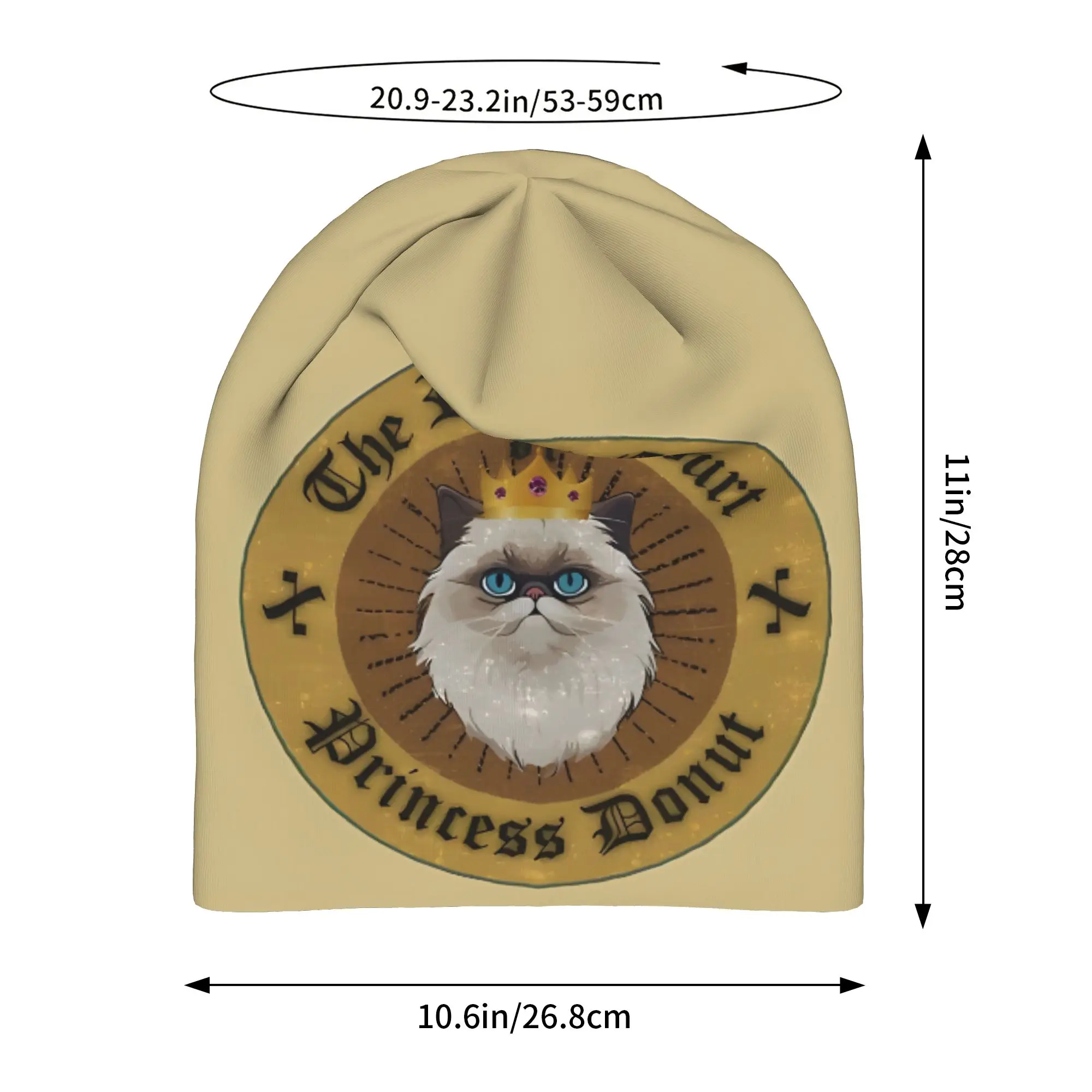 Gorros   Fashion Hats Dungeon Crawler Carl Princess Donut Thin Hat Bonnet Hipster Skullies Beanies Caps Men Women's Earmuffs