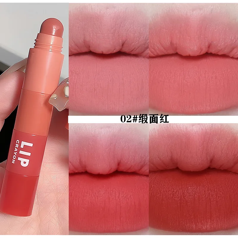 Cappuvini Crayon Lipstick Matte Lip Glaze Creamy Texture Colour Showing Matte Lip Mud Matte Lip Glaze Lipstick Women