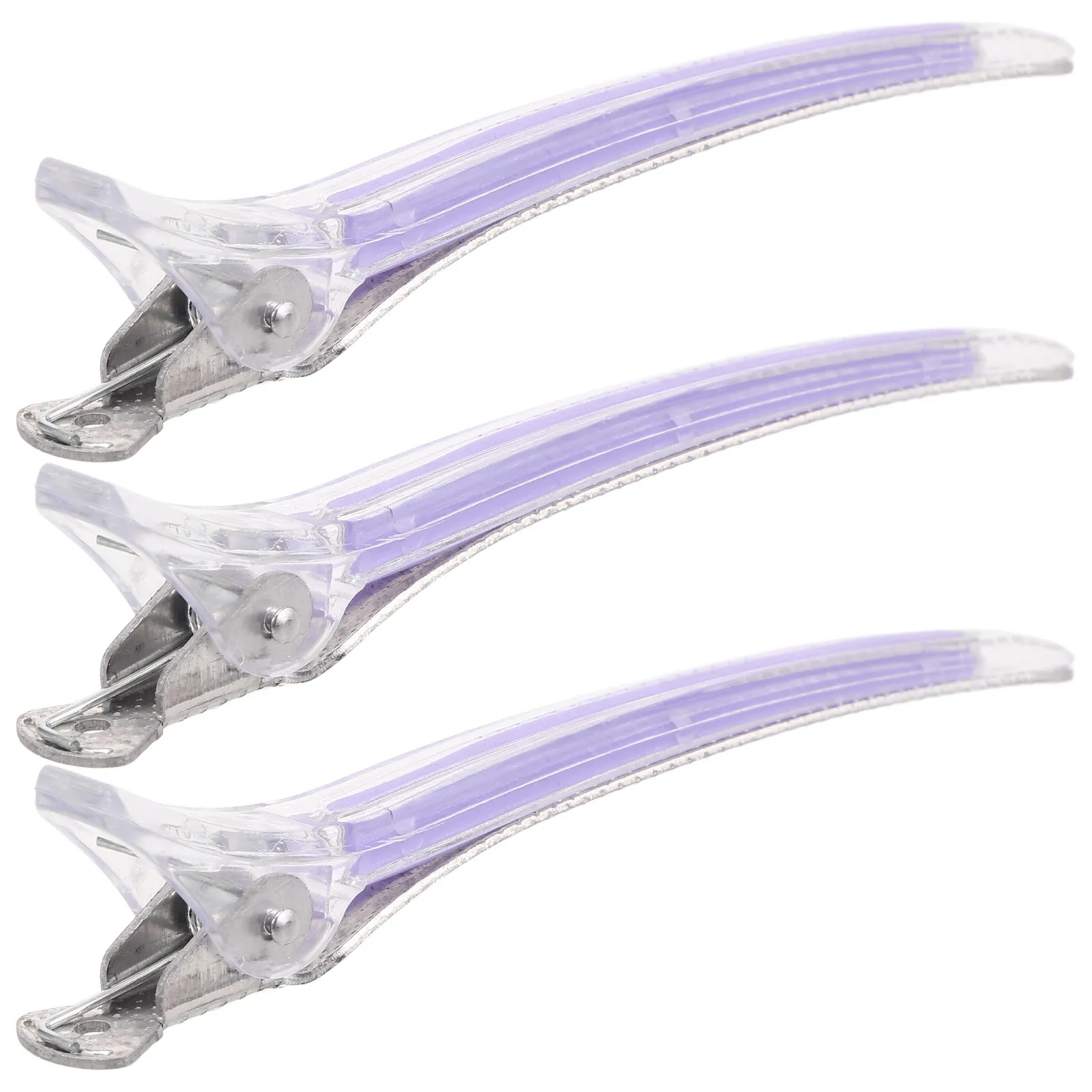 

Набор из 3 желтых нескользящих акриловых заколок-крокодилов для укладки волос, разделительные зажимы для парикмахеров