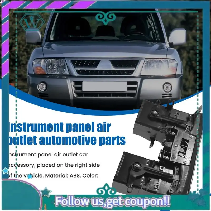 

AA92-Air Condition Air Vent Outlet Panel Dashboard Panel Lined Air Conditioning Outlet For Mitsubishi Pajero Montero V31 V32 V33