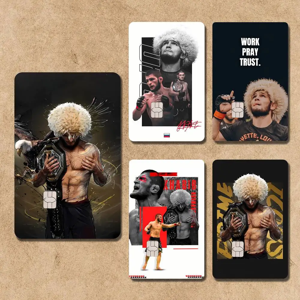 

K-Khabib Cool N-Nurmagomedov Card Stickers Credit Visa Debit Bank Charge Card Bus Metro Waterproof Sticker Decal Decoration