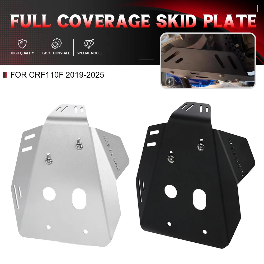 

For Honda CRF110F 2019-2020-2021-2022-2023-2024-2025 Motorcycle Full Coverage Skid Plate Skid Plate Skid Plate Cover Guard