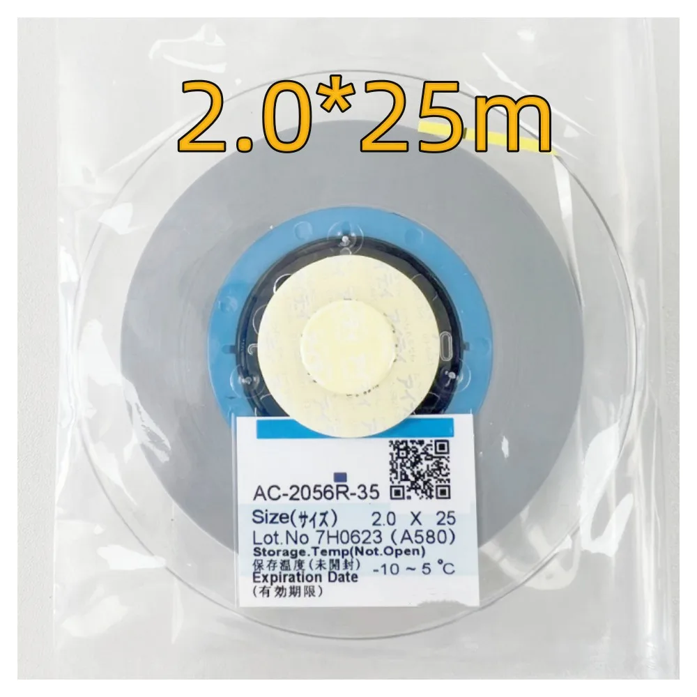 New Date Original AC-2056R-35 ACF Tape 2.0MM x10M 25m 50m For LCD Screen Repair TV Anisotropic Conductive TV Repair Tape