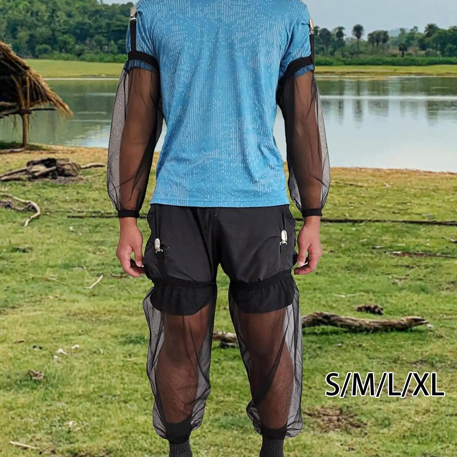 

Arm and Leg Sleeves Lightweight Arm Netting Breathable Protection Protective Cover for Hiking Camping Gardening Outdoor Fishing