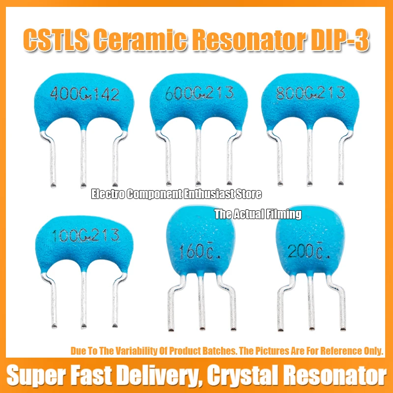 (10PCS) CSTLS10M0G53-B0 10M 10MHZ 10.000MHZ MuRata Ceramic Resonator DIP-3 SIP-3-2.5MM ±0.5% 15PF