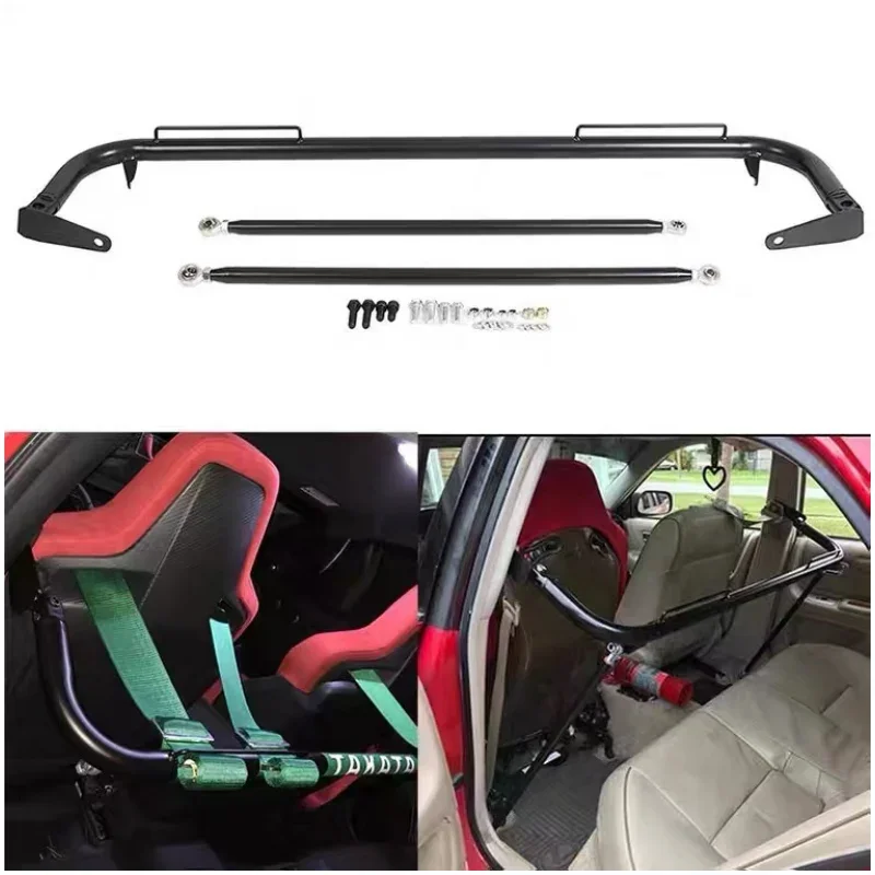 

9" Stainless Steel Racing Safety Seat Belt Chassis Roll Harness Bar Rod （Red Black Blue）