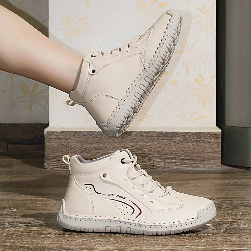 Scarpe Casual in Pelle, Scarpe - Women'S Fashion Leather Boots recensione e prezzo