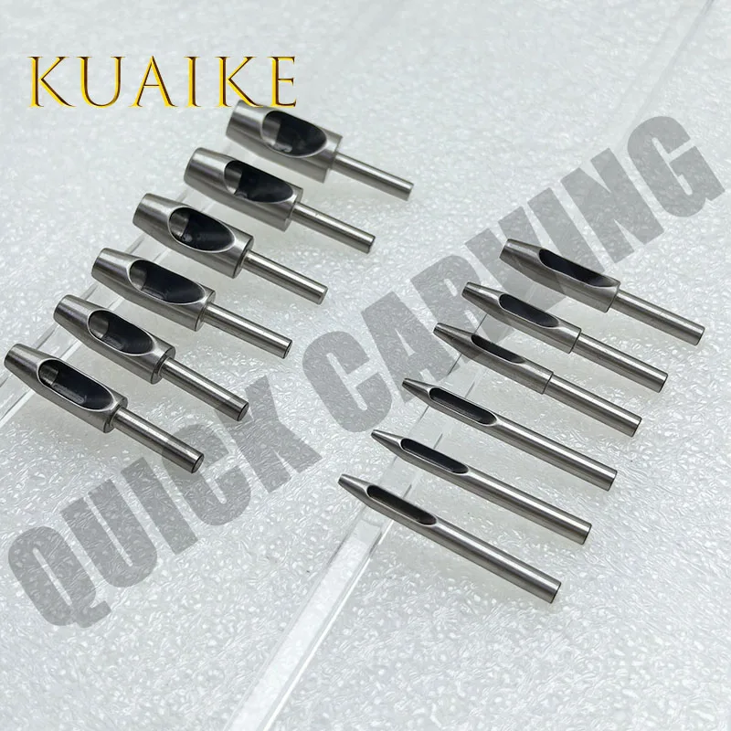 5PCS HSS Punching Bits RUIZHOU GS EMMA ATOM GBOS Puncher Leather Punching Knife for Perforated Cut Punching Polyester Fabrics
