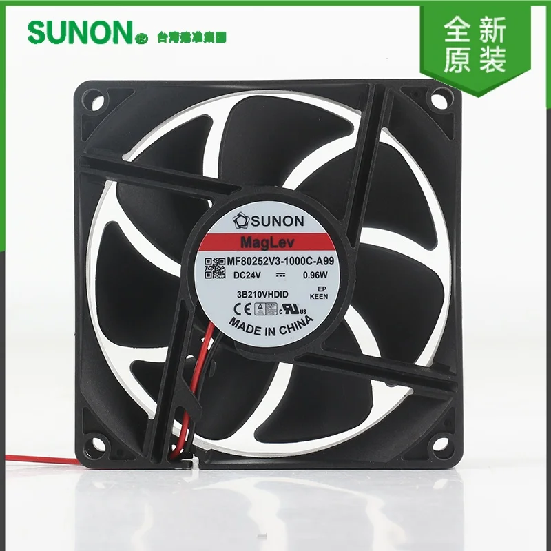 Sunon DC 24V 0.96W AC EC 8025 8CM maglev frequency converter Mute MF80252V3-1000C-A99 cooling fan