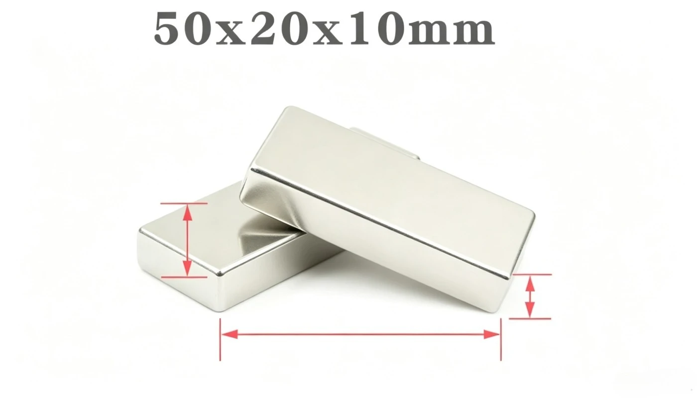 50x20x10mm Super Strong Magnets Powerful  Block Magnet 50x20x10mm For  Fridge,DIY,Building,Scientific,Craft,Education 50*20*10