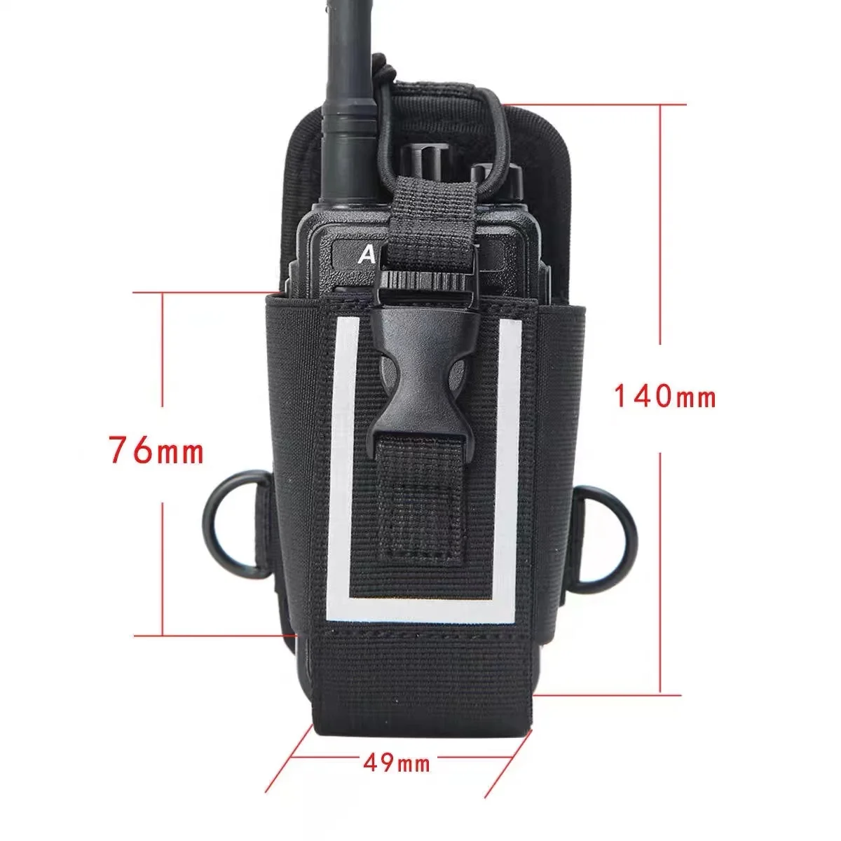 Nylon Radio Pouch Carry Bag, Case for Motorola GP328, Hytera PD780/680, UV-82, Baofeng UV-5R, Yeasu,Quansheng K5 K5（8） MSC-20M