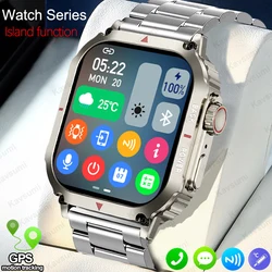 Reloj inteligente resistente al agua IP68 con GPS para IOS, pulsera con control del ritmo cardíaco, llamadas, Bluetooth, NFC, 1,95x360 HD, 360 pulgadas, nuevo