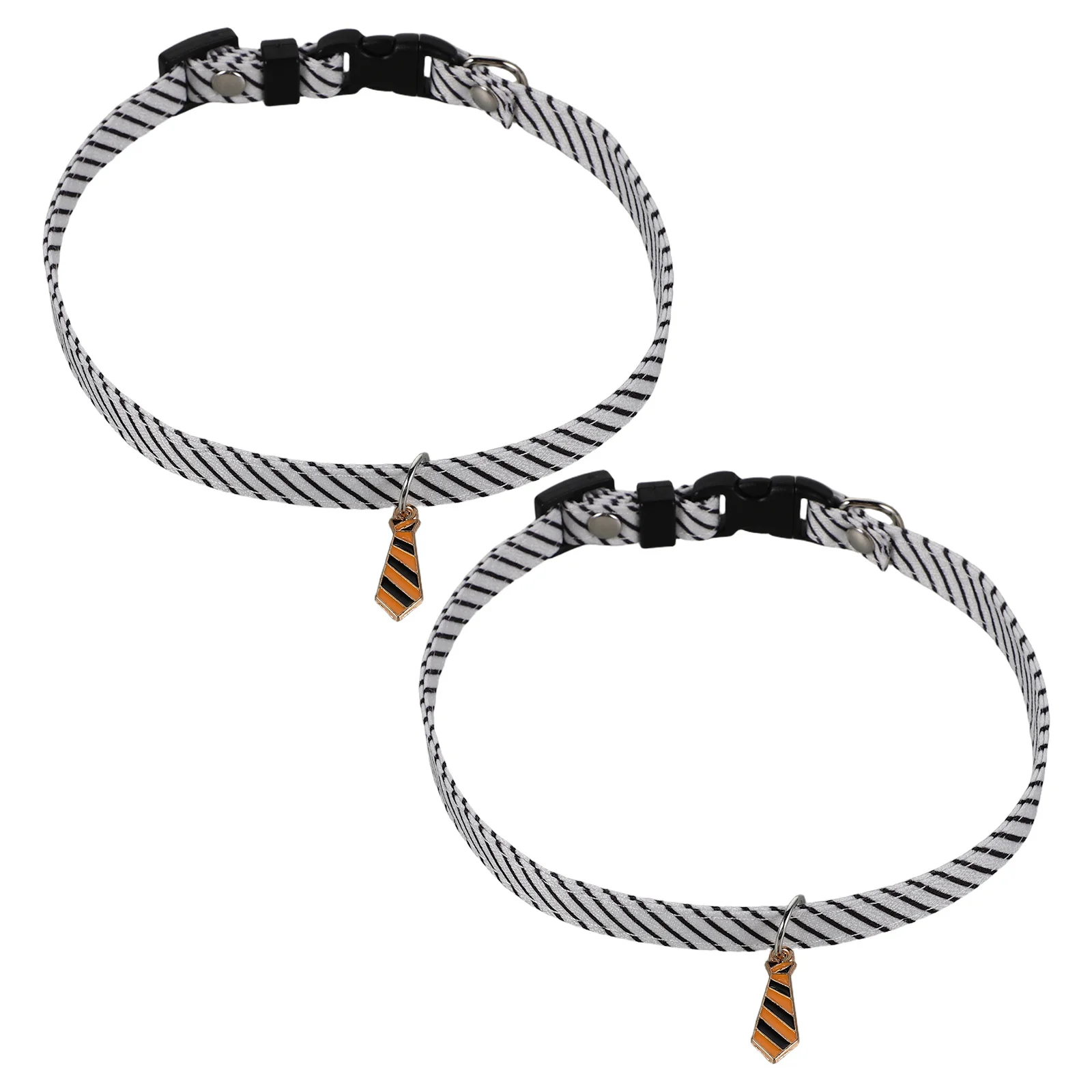 

2Pcs Adjustable Dog Collar Pet Neck Collar Cat Neck Belt Soft Polyester Comfortable Walking Training Puppy Kitten Minimalist