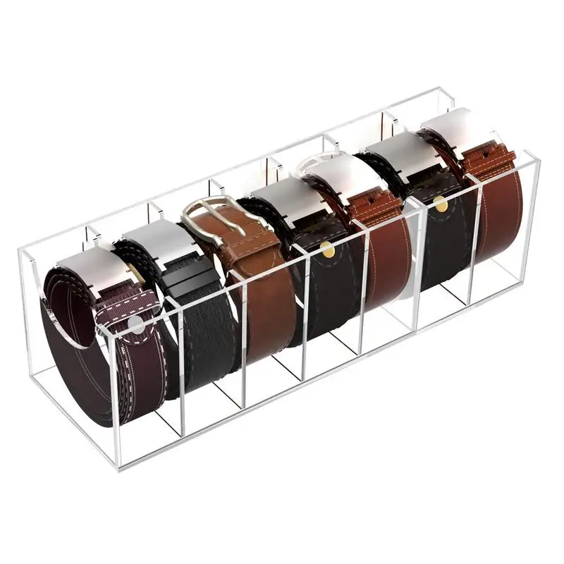 

Acrylic Belt Storage Belt Case Storage Holder And Display Acrylic Display Case For Organized Storage Compartmentalized Belt