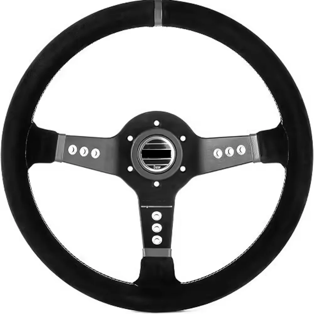 

14Inch Universal Racing Drift Rally Steering Wheel Car Suede Leather JDM Steering Wheel Volantes For VW HONDA TOYOTA BMW Volvo