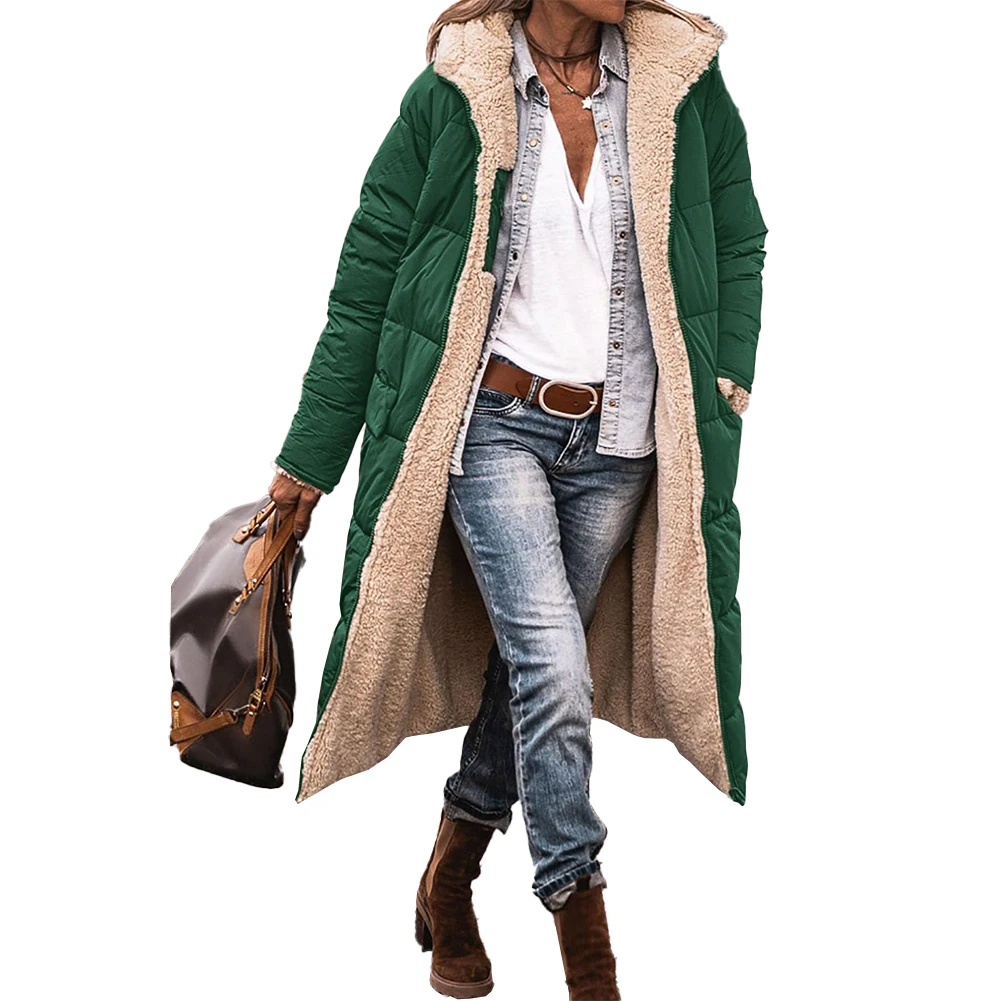 Clothing Jacket Long Sleeve Non Strech Outwear Overcoat Padded Jacket Parka Polyester Solid Solid Color Female