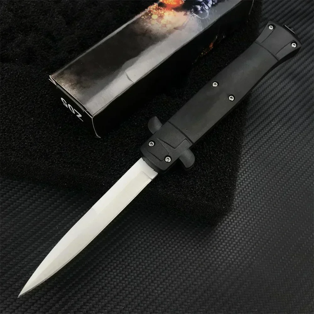 

Black Tactical Assisted Open Folding Pocket Knife 440C Steel Outdoor Survival Camping Hunting Multifunctional Tools with Clip