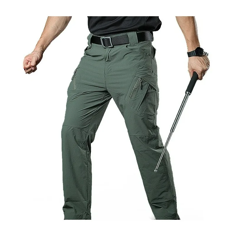 

Men's Multi Pocket Tactical Pants Outdoor Quick Drying Hiking Training Hunting Camping CS Special Forces Men's Work Pants