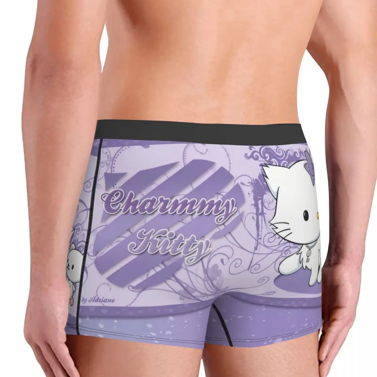 Customized Charmmy Kitty Sanrio Cartoon Underwear Male Printed Boxer Briefs Shorts Panties Breathable Underpants