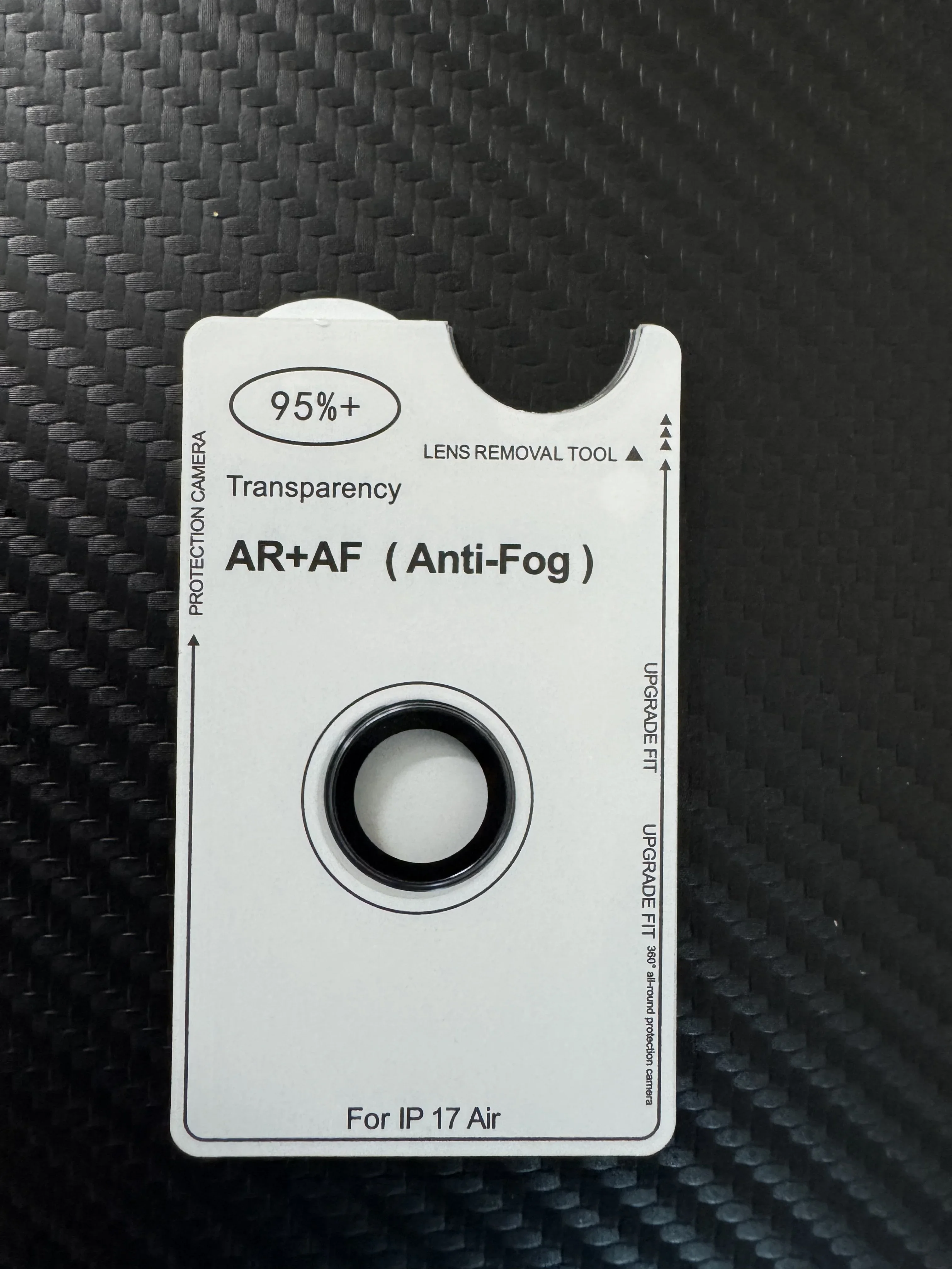 اللون الأصلي آيفون 17 الهواء الأصلي AR AF مكافحة الضباب اللون كاميرا خلفية الزجاج المقسى طبقة رقيقة واقية أسود فضي ذهبي