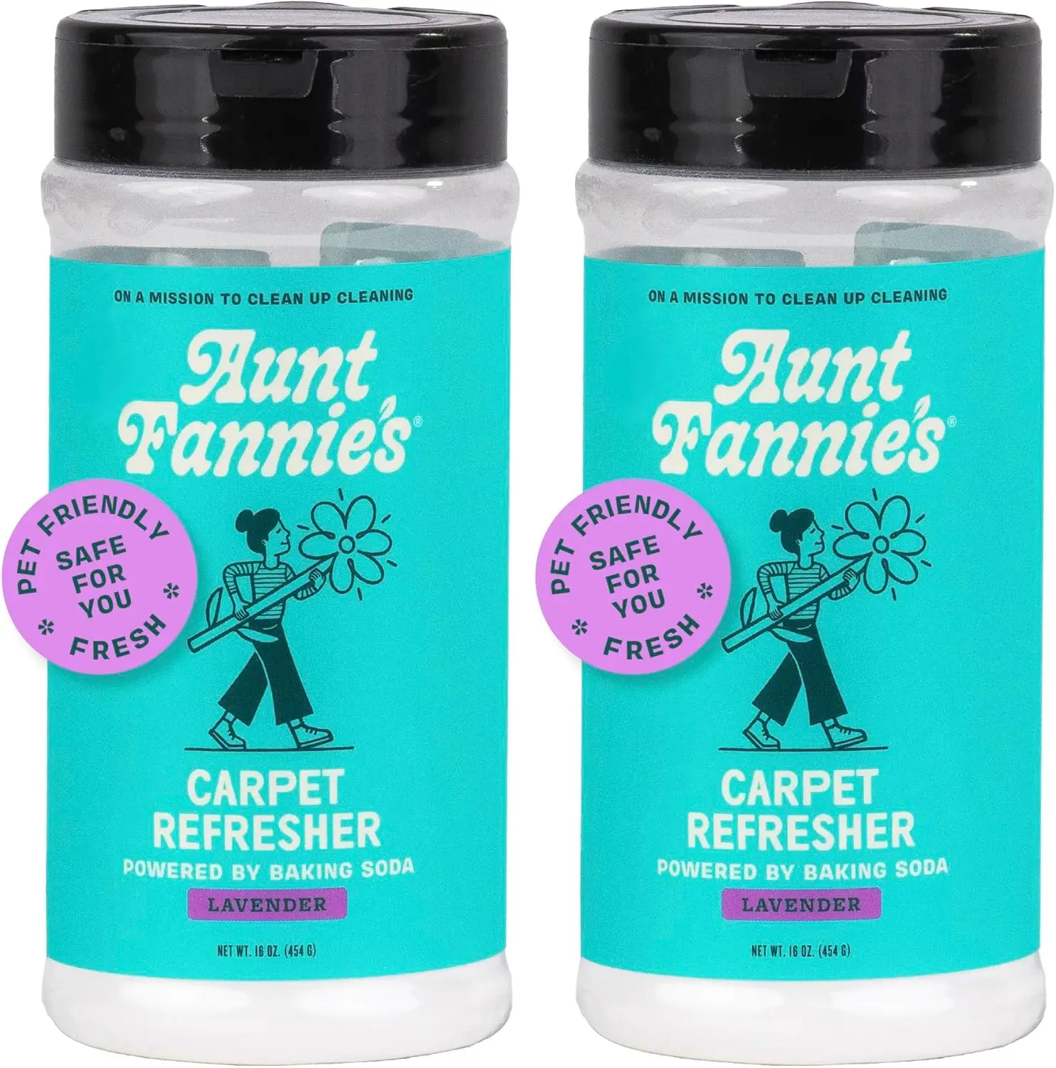 

Порошок-освежитель для ковров с ароматом лаванды для устранения запаха домашних животных, универсальное применение для ковров и обивки, 16 унций (2 упаковки)