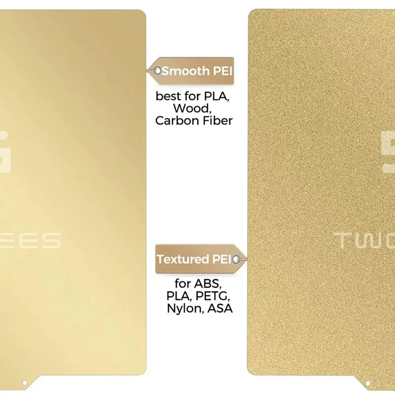 

Twotrees Double-Sided PEI Spring Steel Sheet Magnetic Build Plate for 3D Printer Ender 3 Ender 5 Compatible with Heated Beds 220