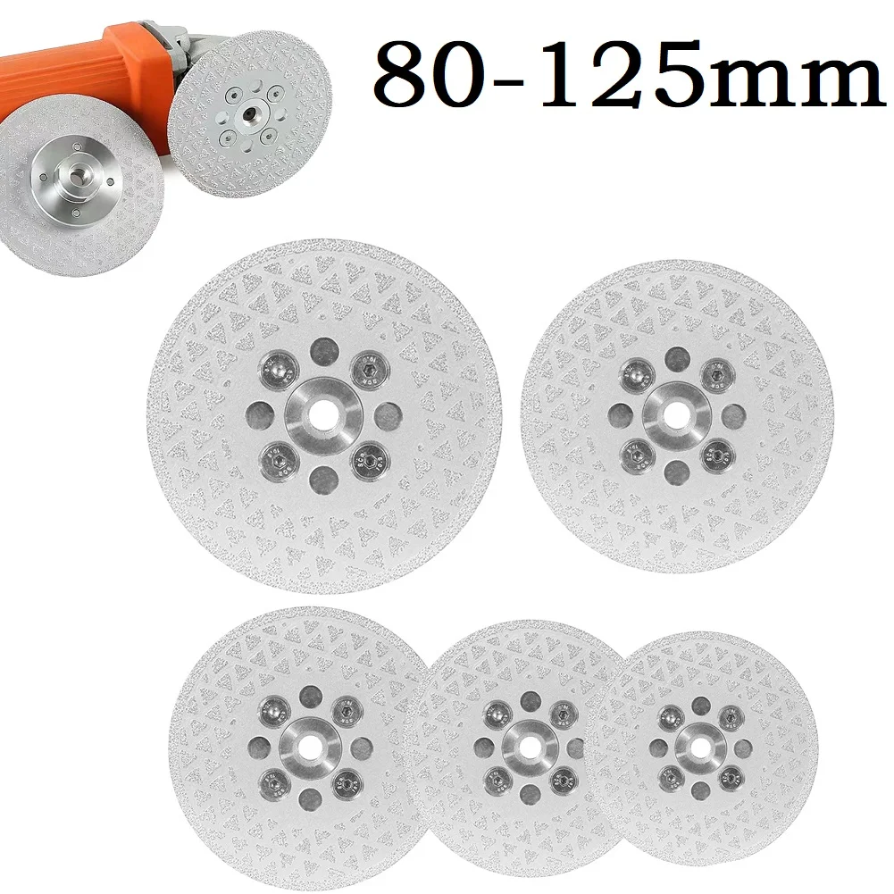 Imagem -04 - Rebolo de Diamante Lâmina Cortante Disco para Telha Granito Mármore Lado Duplo Roda de Corte de Diamante Revestida 1pc 80125 mm M10