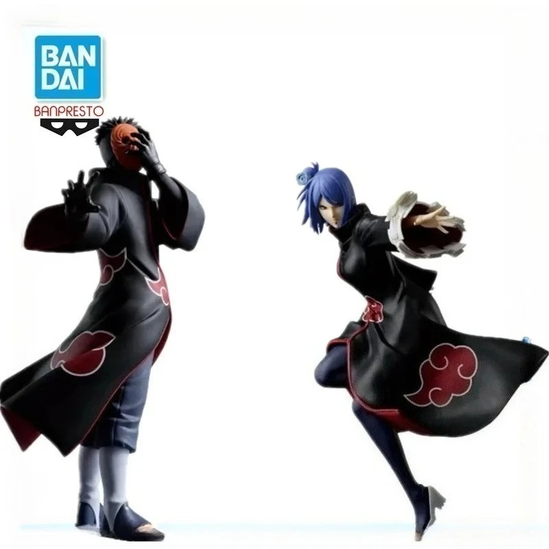 

In Stock BANDAI BANPRESTO NARUTO Gaara Kakashi PVC 19cm Anime Character Figurine Collection Desktop Ornament Toys Presents