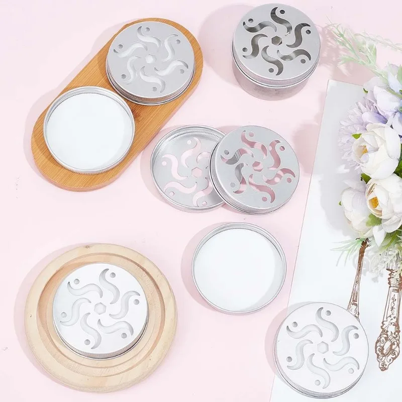 16pcs Mason Flower Jar Insert Lid Plants Organizer Frog Lids Windmill Pattern Glass Bottle Covers for Regular Mouth Mason Can