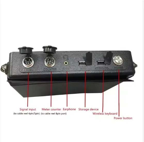 GV8-3345DU HD Pipe 360 Degree Rotation Pan Pipe Inspection Camera with 8inch HD Monitor Portable Control Box